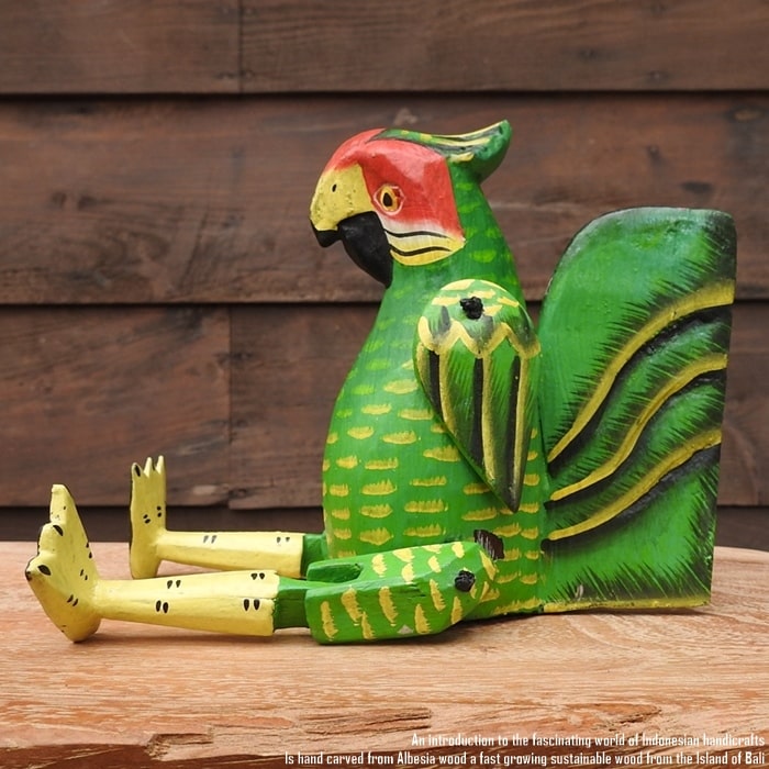 楽天市場】[ポイント2倍]お座り オウムさん Sサイズ 手足が動かせる