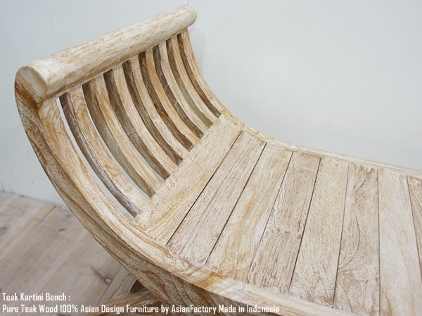 楽天市場】チーク無垢材 カルティニベンチWW アジアン家具 長椅子