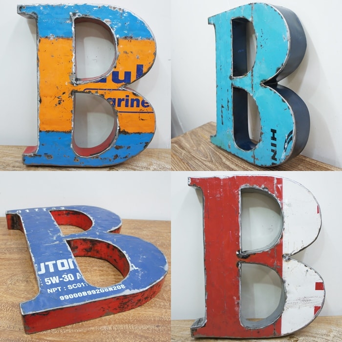 楽天市場】スチール製 アルファベット オブジェ『B』高さ50cm 大きい