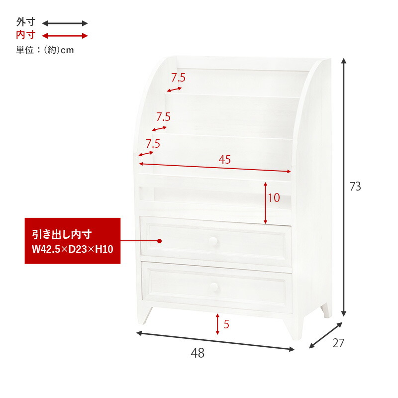 楽天市場】【5日20時〜☆ポイント5倍】アンティーク風マガジンラック