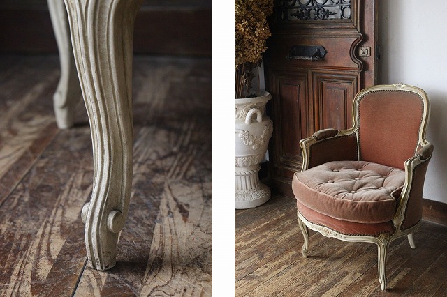 楽天市場】フランスアンティーク ルイ15世様式サロンチェア 椅子 E57-2