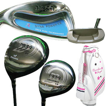 楽天市場】レディス 左用 クラブ7本+バッグ MEGA ダイナパワーEZ