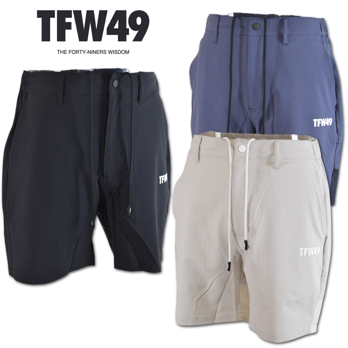 楽天市場】TFW49 ショートパンツ メンズ 春夏用 グレー 黒 M L LL