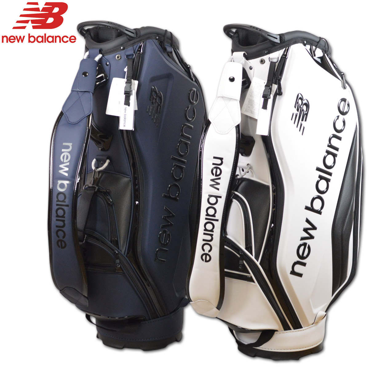 楽天市場】ニューバランス キャディバッグ メンズ 白 紺 9.5インチ 012