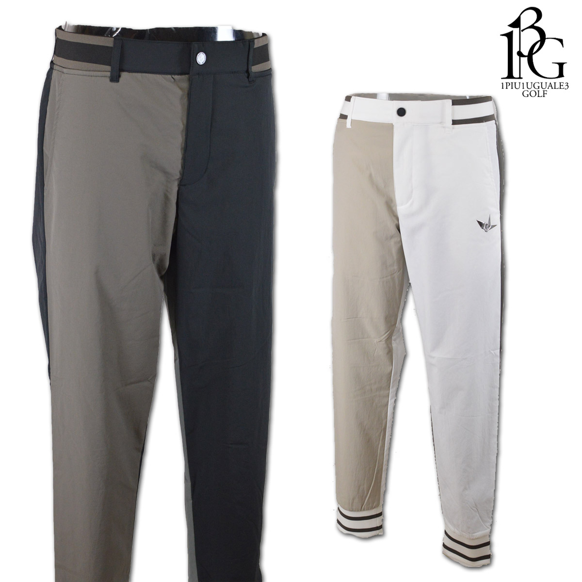 楽天市場】1PIU1UGUALE3 GOLF 防寒パンツ メンズ 秋冬用 白 黒 M L LL