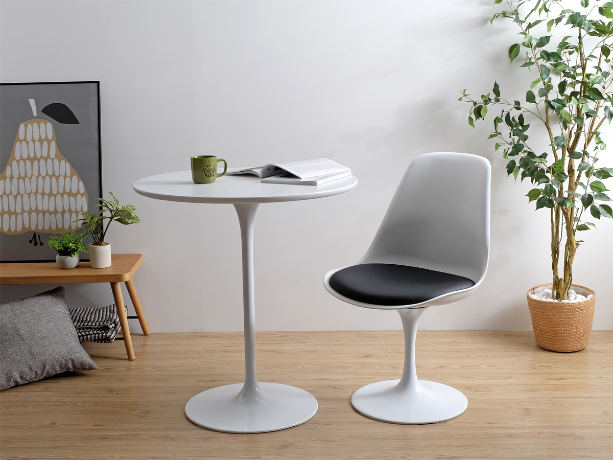 楽天市場】チューリップテーブル ホワイト 70cm幅 ダイニングテーブル