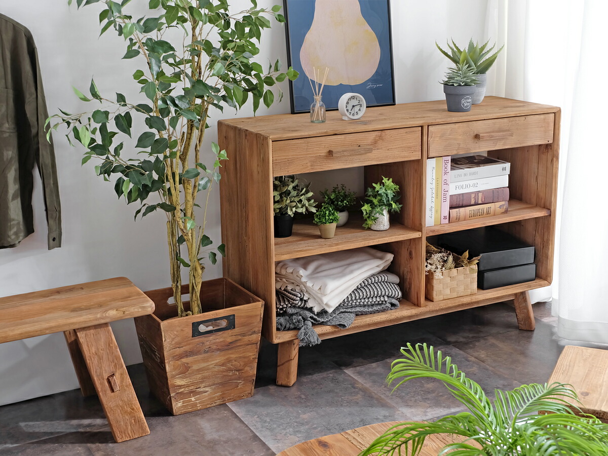 楽天市場】【古材家具】リサイクルパイン オープンシェルフ