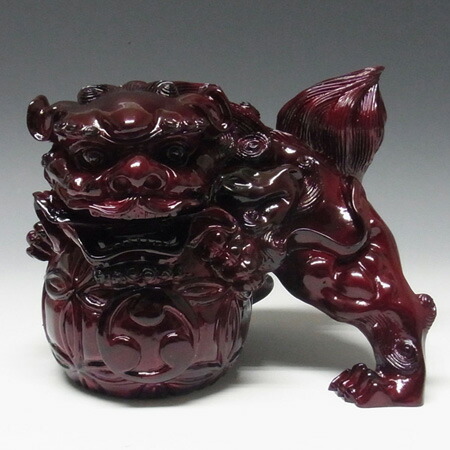 楽天市場】風水・開運置物 玉獅子（阿吽一対セット） 風水 玉獅子 置物