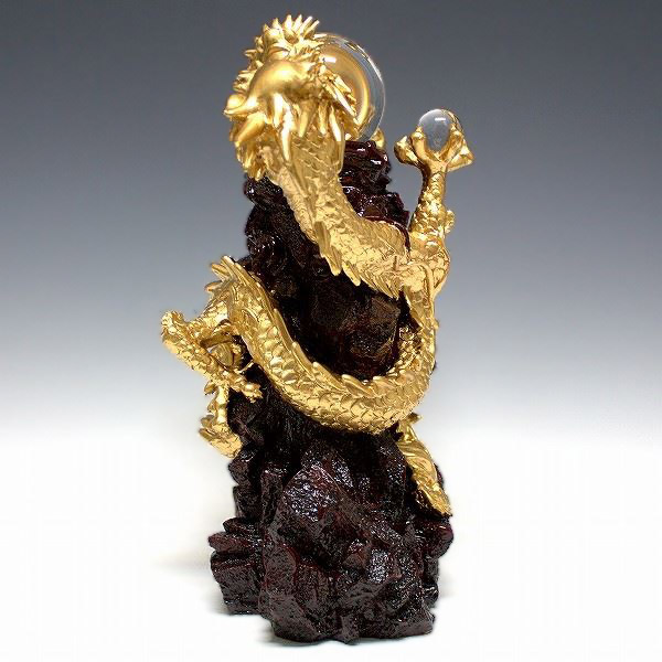 楽天市場】風水龍 置物 双龍（大）34cm 山水龍 グッズ アイテム : 龍祥本舗