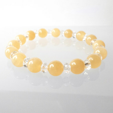 楽天市場】アラゴナイト[霰石]と水晶のブレスレット 8mm玉