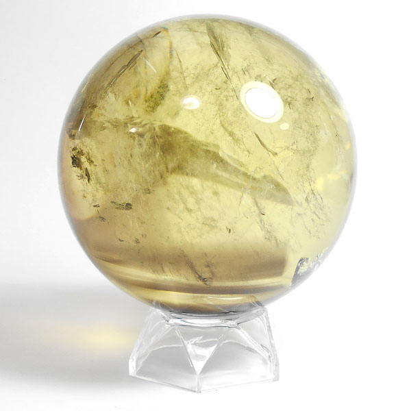 楽天市場】シトリン(天然)黄色水晶 丸玉 100mm 台座付き 天然石