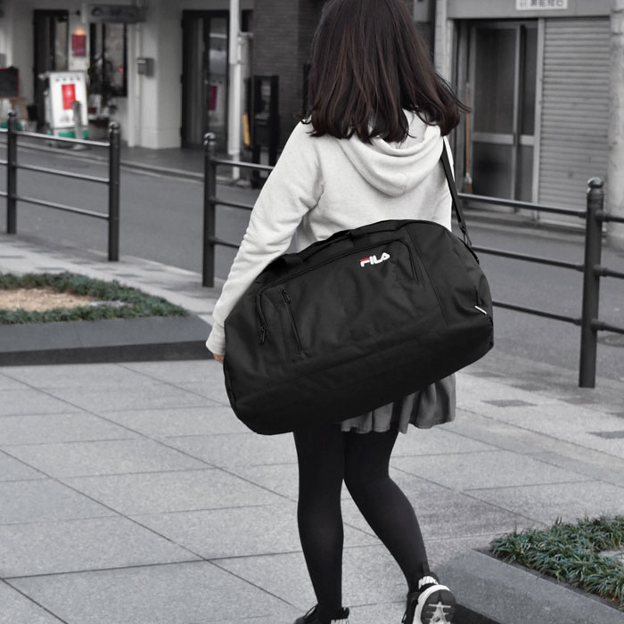 楽天市場】ボストンバッグ レディース/FILA フィラ ポリキャンバス