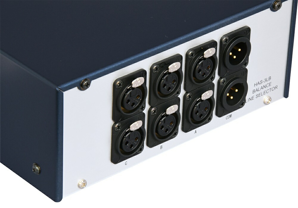 楽天市場】Audiodesign XLRセレクター HAS-3LB（3F-1M：入力切替専用