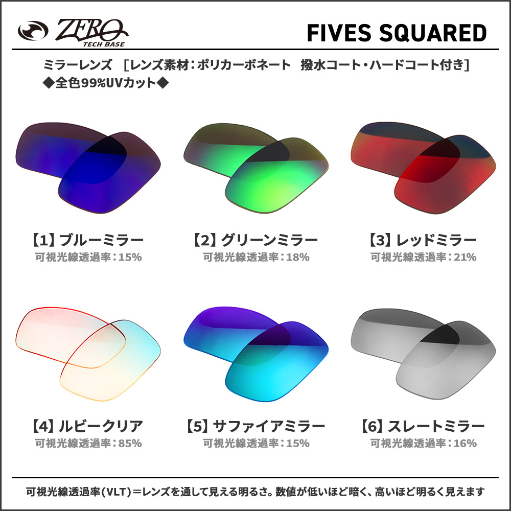 楽天市場】オークリー サングラス 交換レンズ ファイブス スクエアード