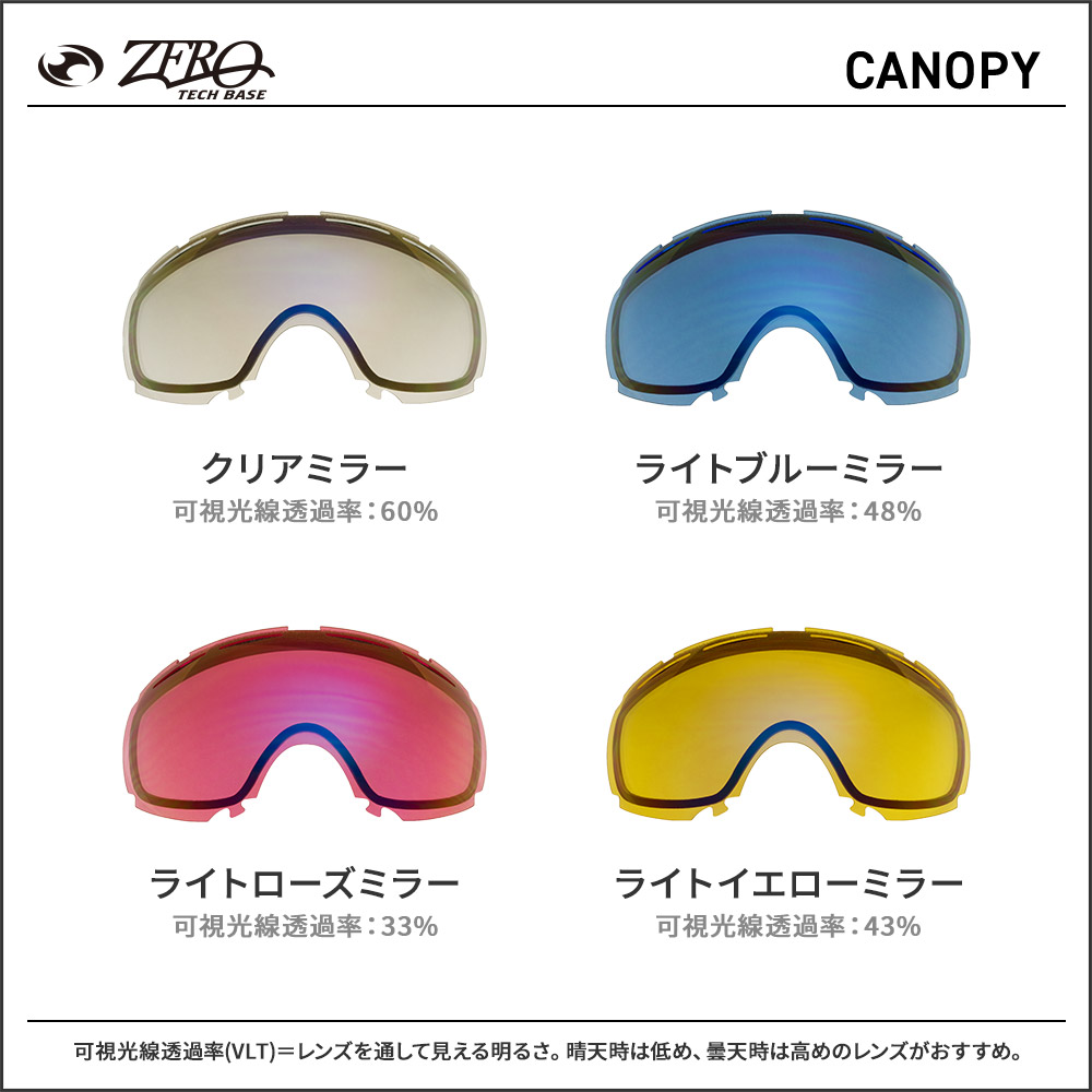 楽天市場】オークリー ゴーグル 交換レンズ キャノピー ZERO TECH BASE