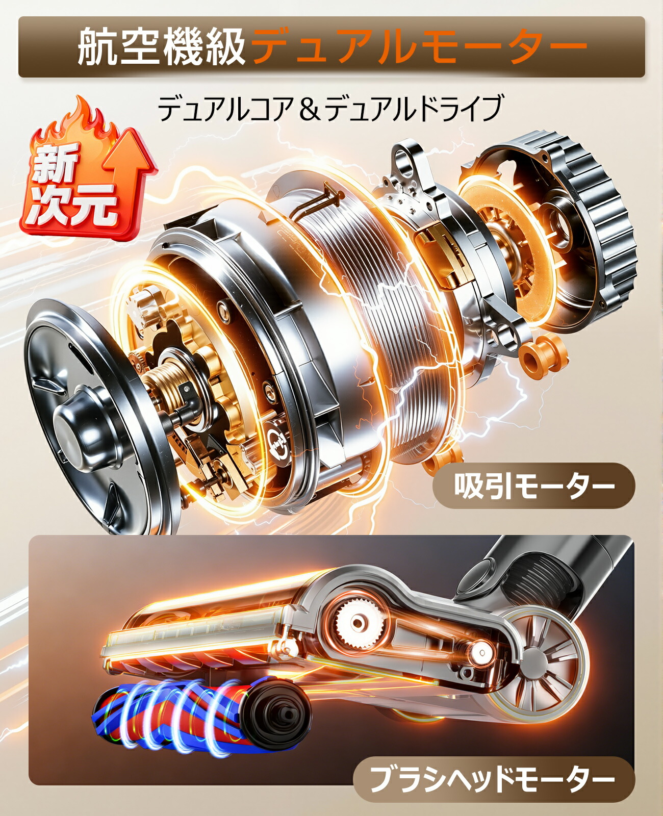 楽天市場】【65Kpa 強力吸引・充電 スタンド付き】 掃除機 コードレス