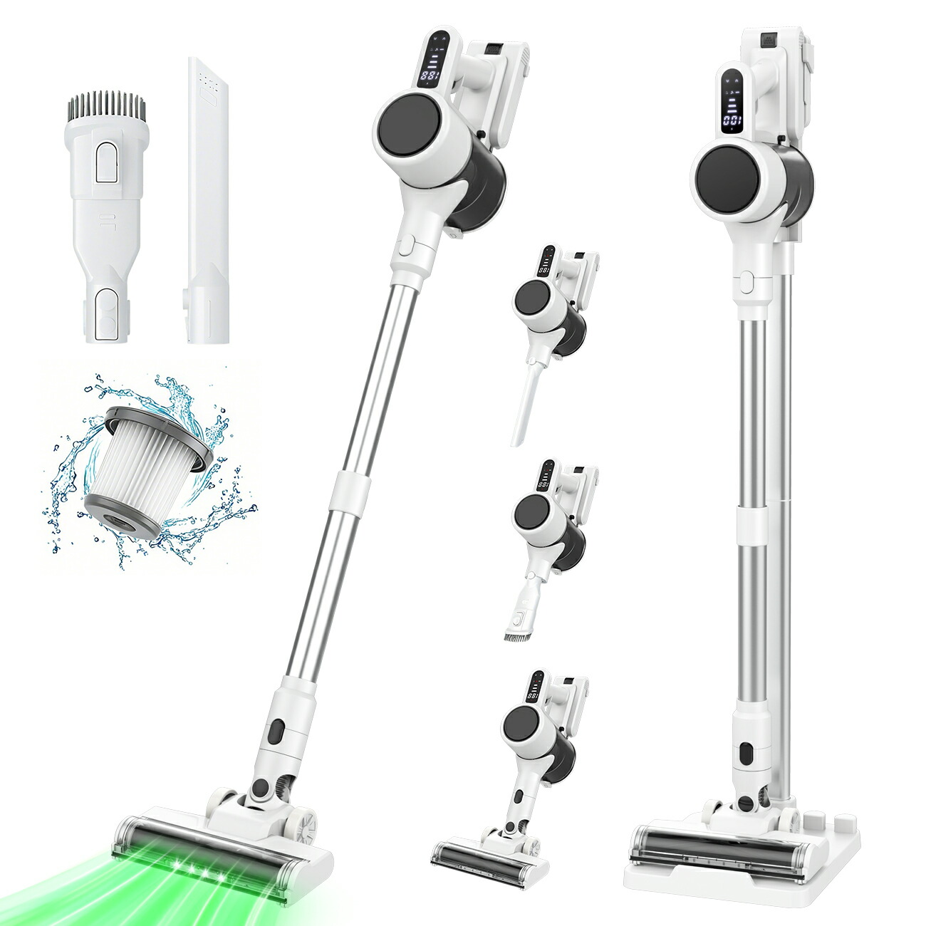 楽天市場】【65Kpa 強力吸引・充電 スタンド付き】 掃除機 コードレス