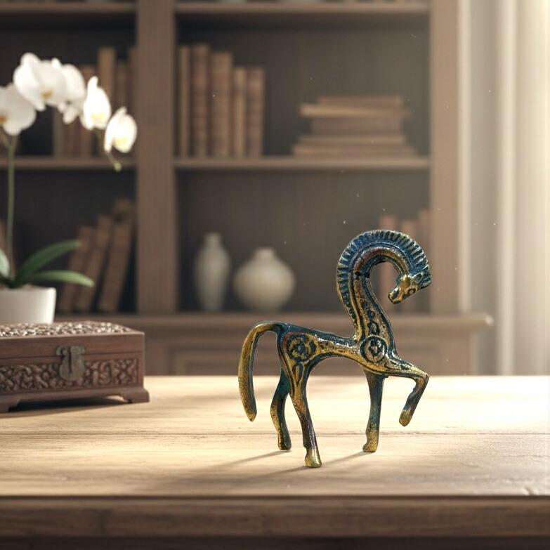 楽天市場】ギリシャ輸入【ギリシャ製 青銅の魔除け馬 ミニ】ブロンズ