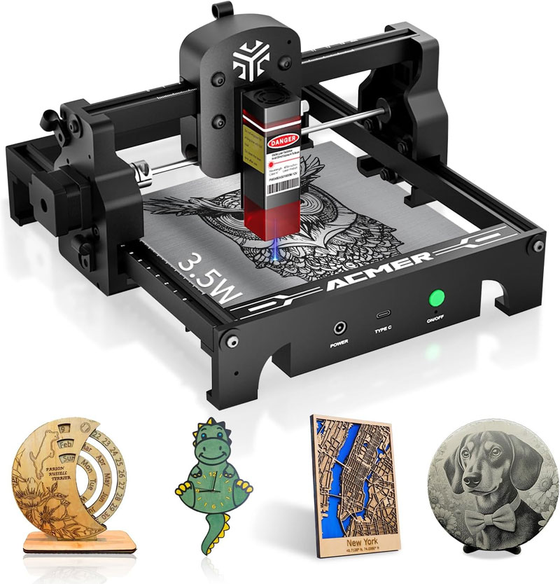 楽天市場】ACMER S1 レーザー彫刻機 DIY 初心者 0.01mm 高精度 ミニ