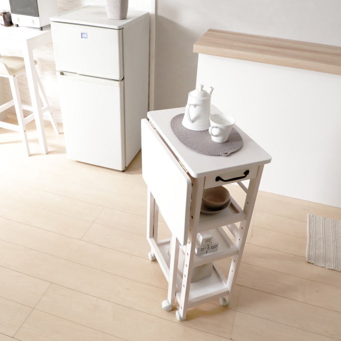 楽天市場】＼SALE ポイント5倍／キッチンワゴン バタフライ テーブル