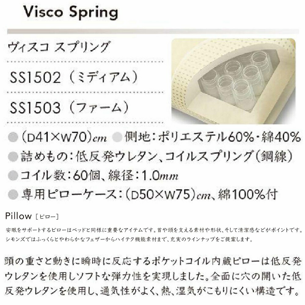 楽天市場】シモンズ SIMMONS 正規販売店 ヴィスコスプリング ファーム