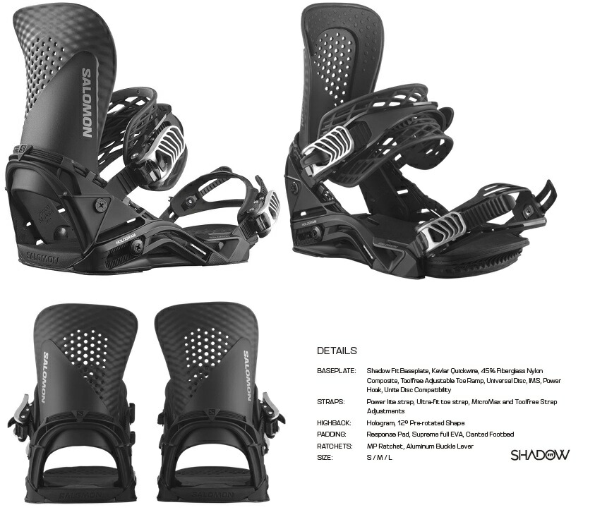 楽天市場】 SALOMON HOLOGRAM BINDING カラー:BLACK / サロモン