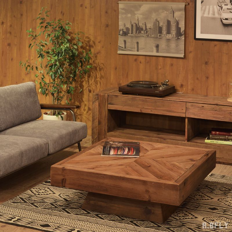 楽天市場】リビングテーブル ローテーブル 座卓 天然木 パイン古材