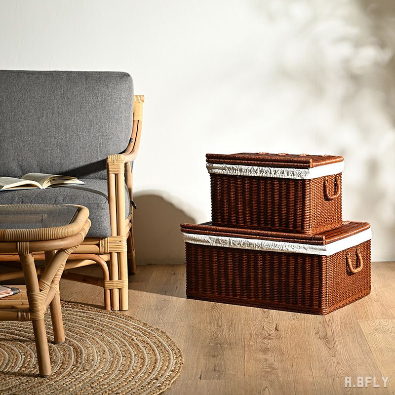 楽天市場】【SS限定｜最大8,000円OFFクーポン】蓋つき バスケット カゴ