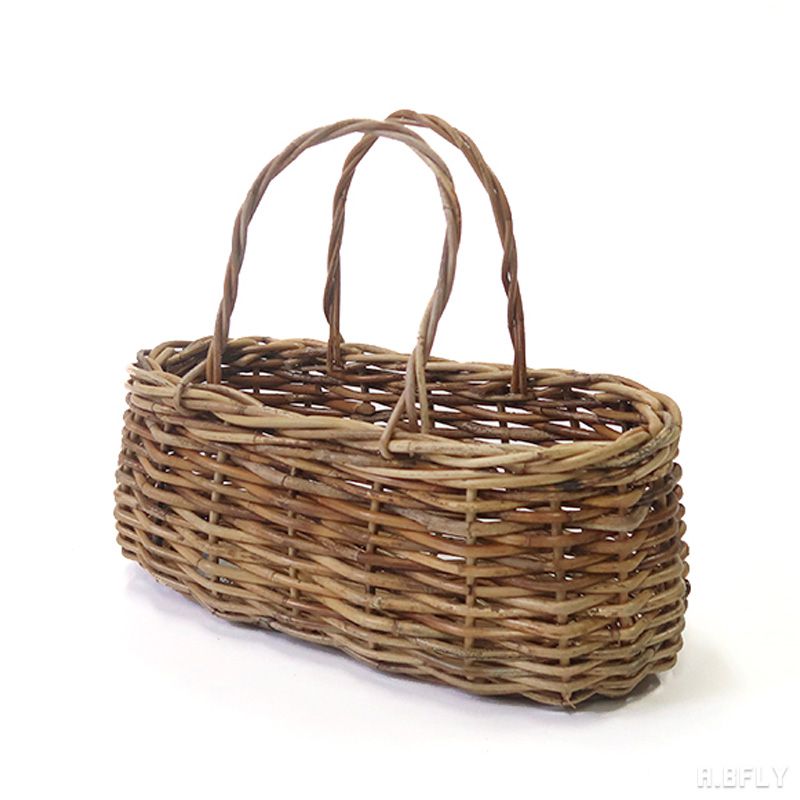楽天市場】バスケット かごバッグ 手編み ラタン 籐 天然素材 アラログ