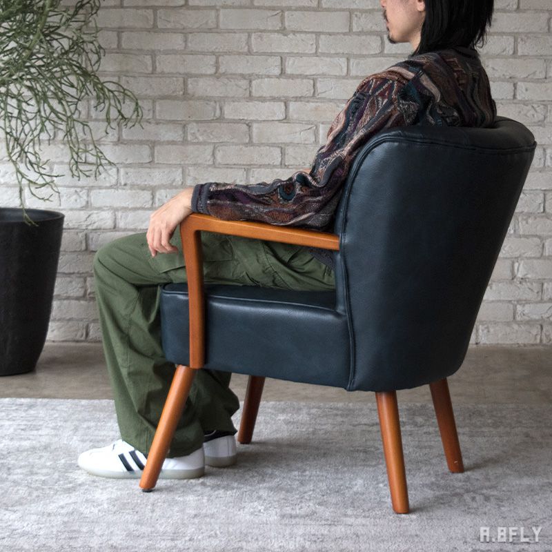 楽天市場】アームチェア ラウンジチェア カフェチェア リビング 書斎