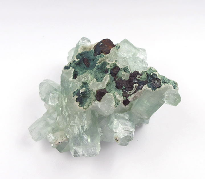 楽天市場】グリーンアポフィライト クラスター 虹あり 透明感のある