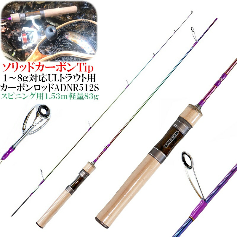 楽天市場】Rock'nRollなULウルトラライト トラウト用スピニング