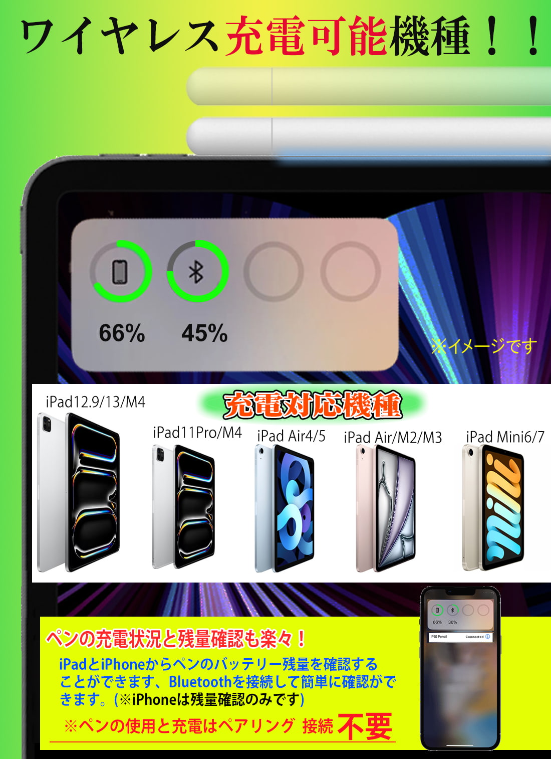 楽天市場】＼楽天ランキング1位／ ipad スタイラスペン [ 吸着充電