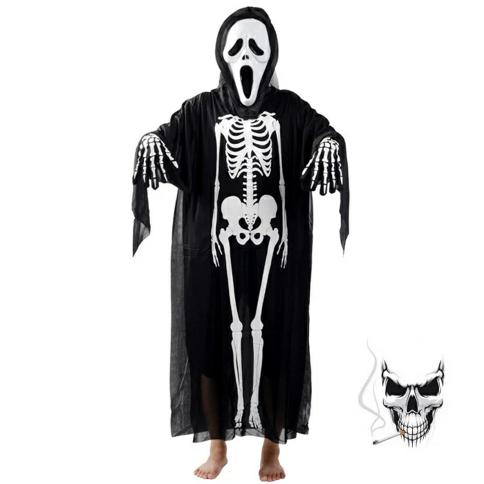 楽天市場】ハロウィン仮装 ドクロ 髑髏 コスチューム キッズ用 子供