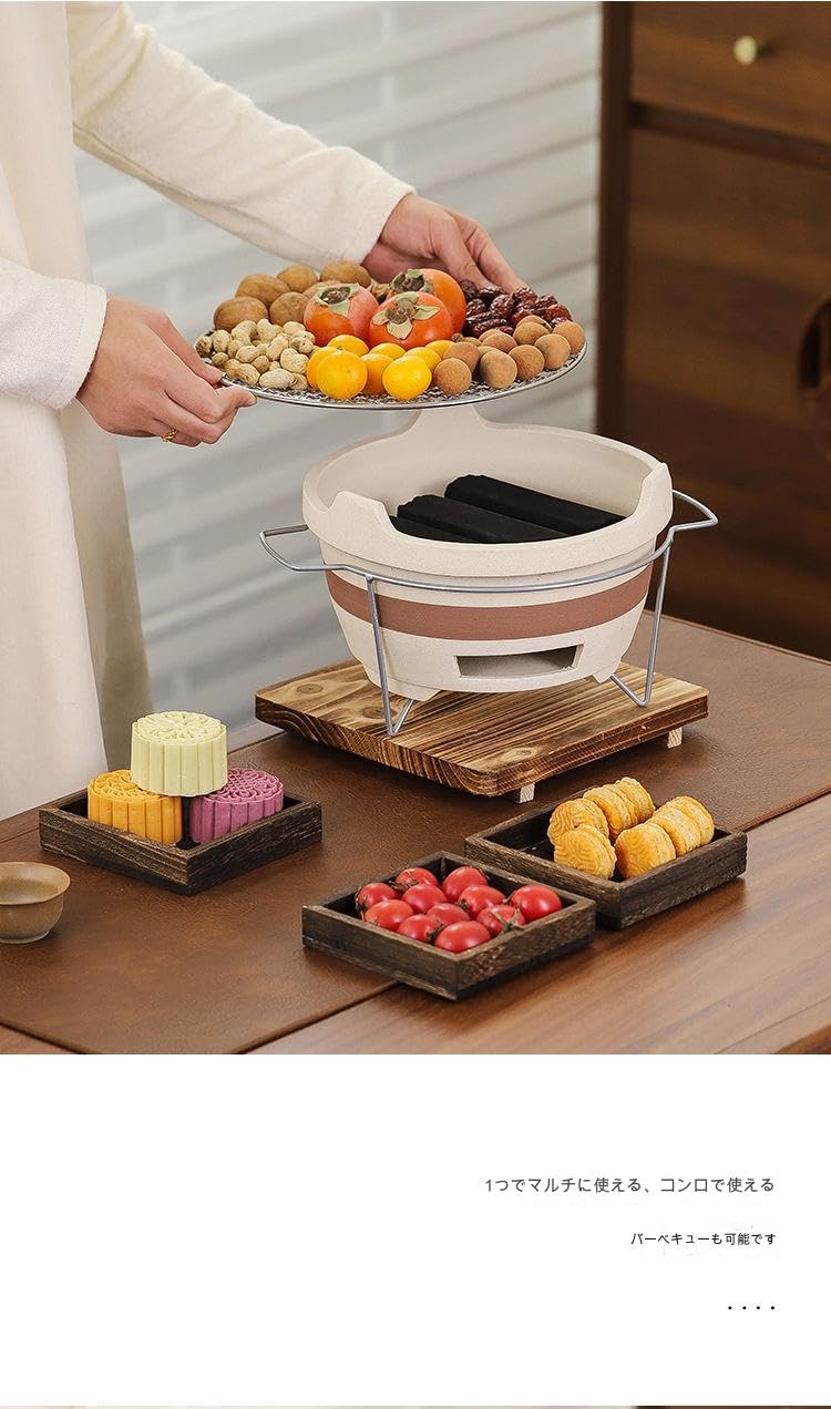 楽天市場】バーベキュー 七輪 炭火焼き バーベキュー 炭火焼 卓上七輪