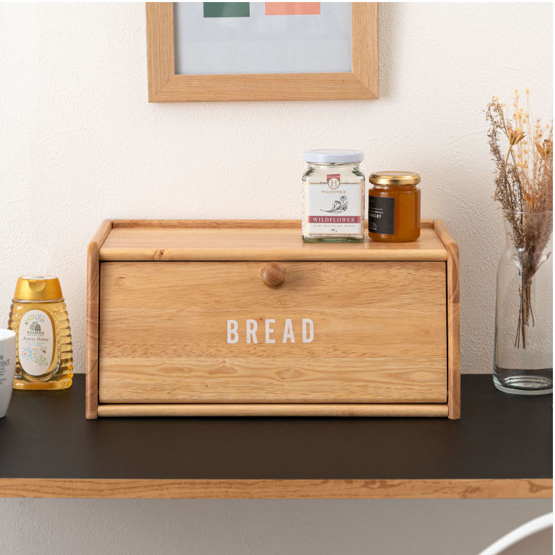 楽天市場】木製 ブレッドケース SGS-310NA ナチュラル 天然木 キッチン