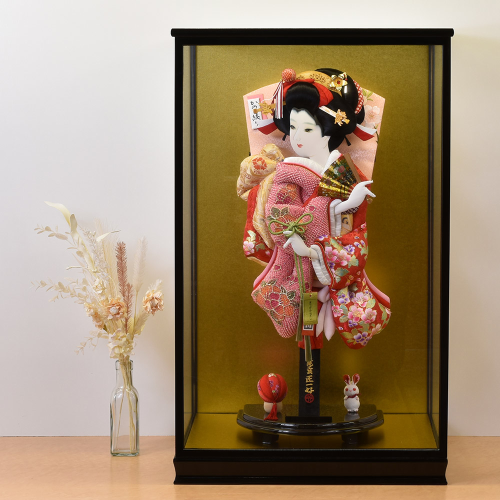 楽天市場】羽子板 コンパクト 刺繍 絞り 鹿の子 ピンク お祝い 初正月