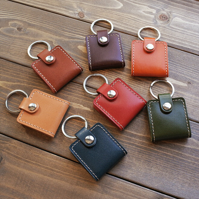 楽天市場】【四角い2面式】フォトフレームキーホルダー 栃木レザー 本