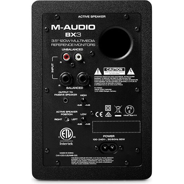 楽天市場】【送料込】M-Audio BX3 モニタースピーカー 3.5インチ 120W