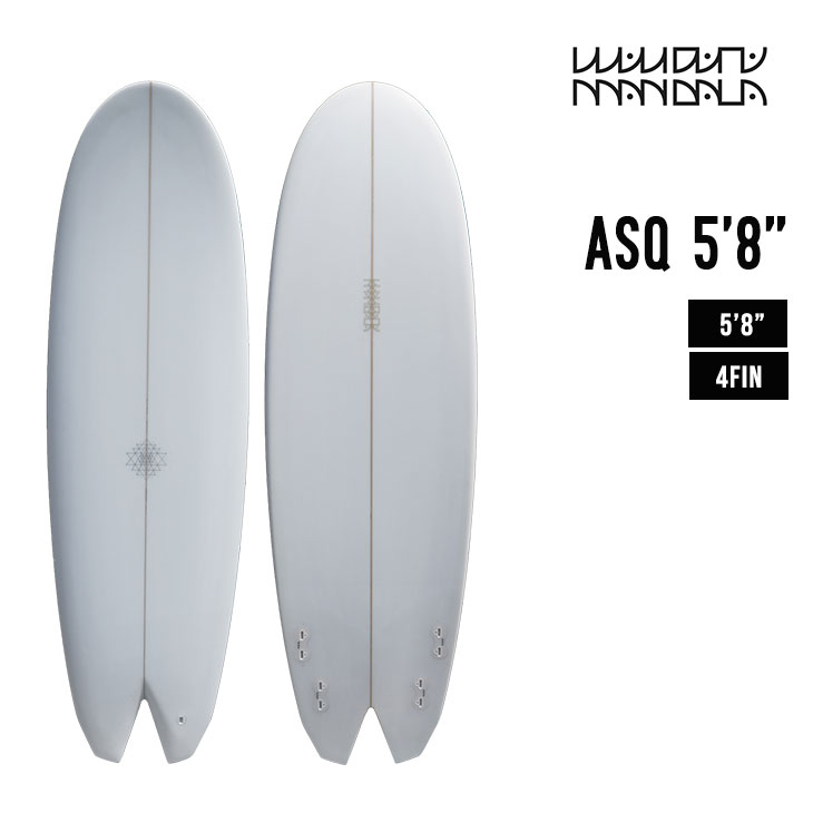 楽天市場】MANDALA マンダラ ASQ 5'8 アーク スワローテール クワッド