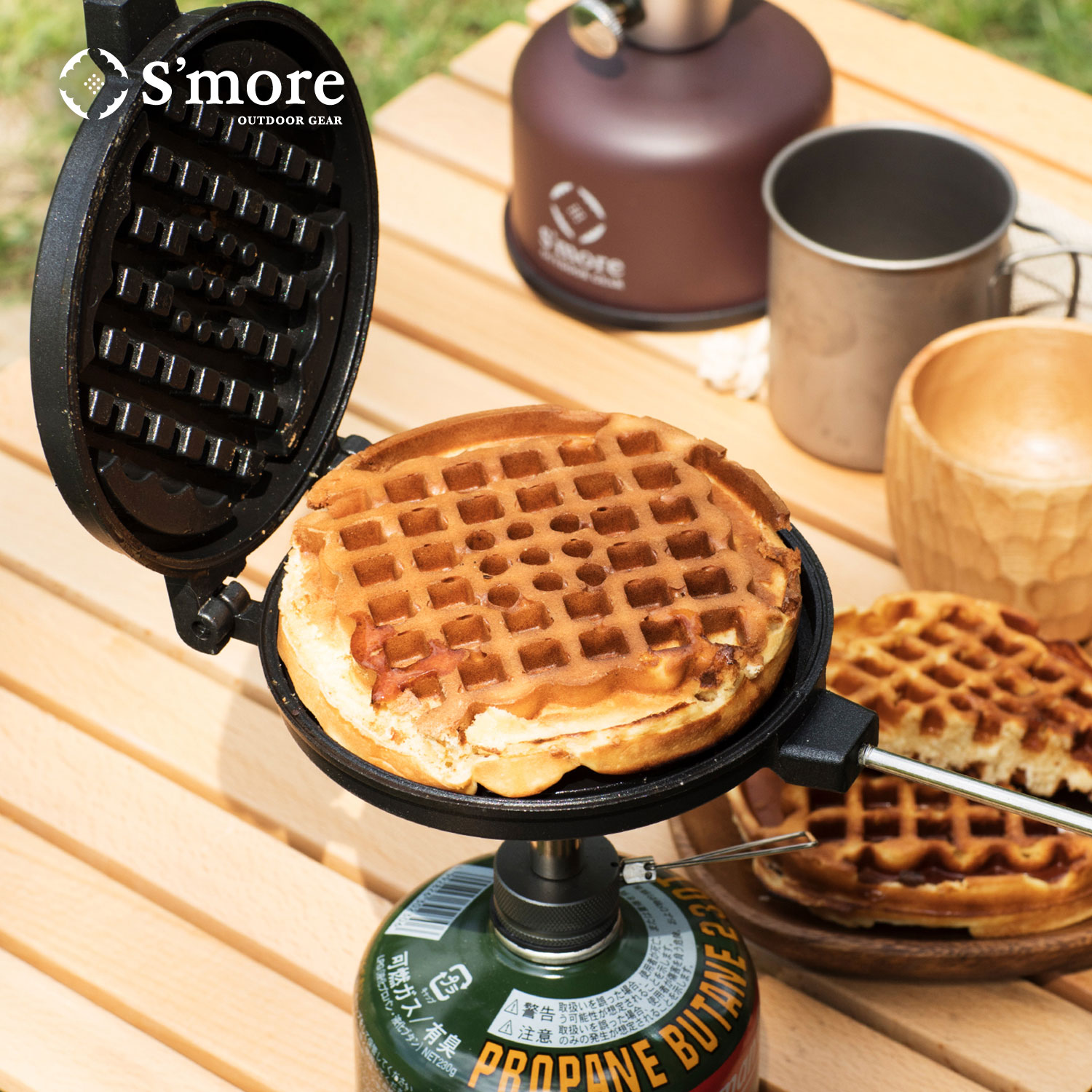 楽天市場】【S'more / スモアワッフル 】 ワッフルメーカー キャンプ