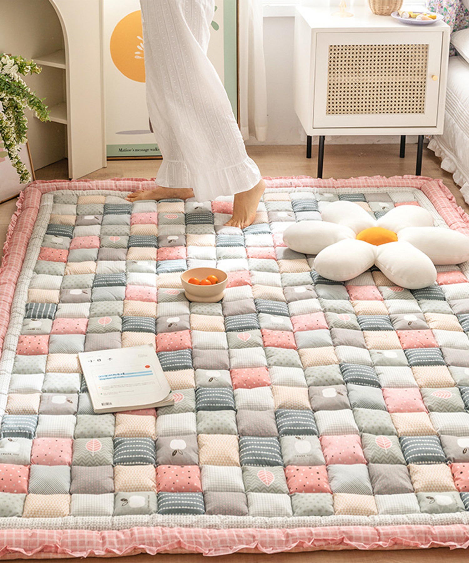 楽天市場】ラグ おしゃれ カーペット 綿100％ 可愛い かわいい 韓国