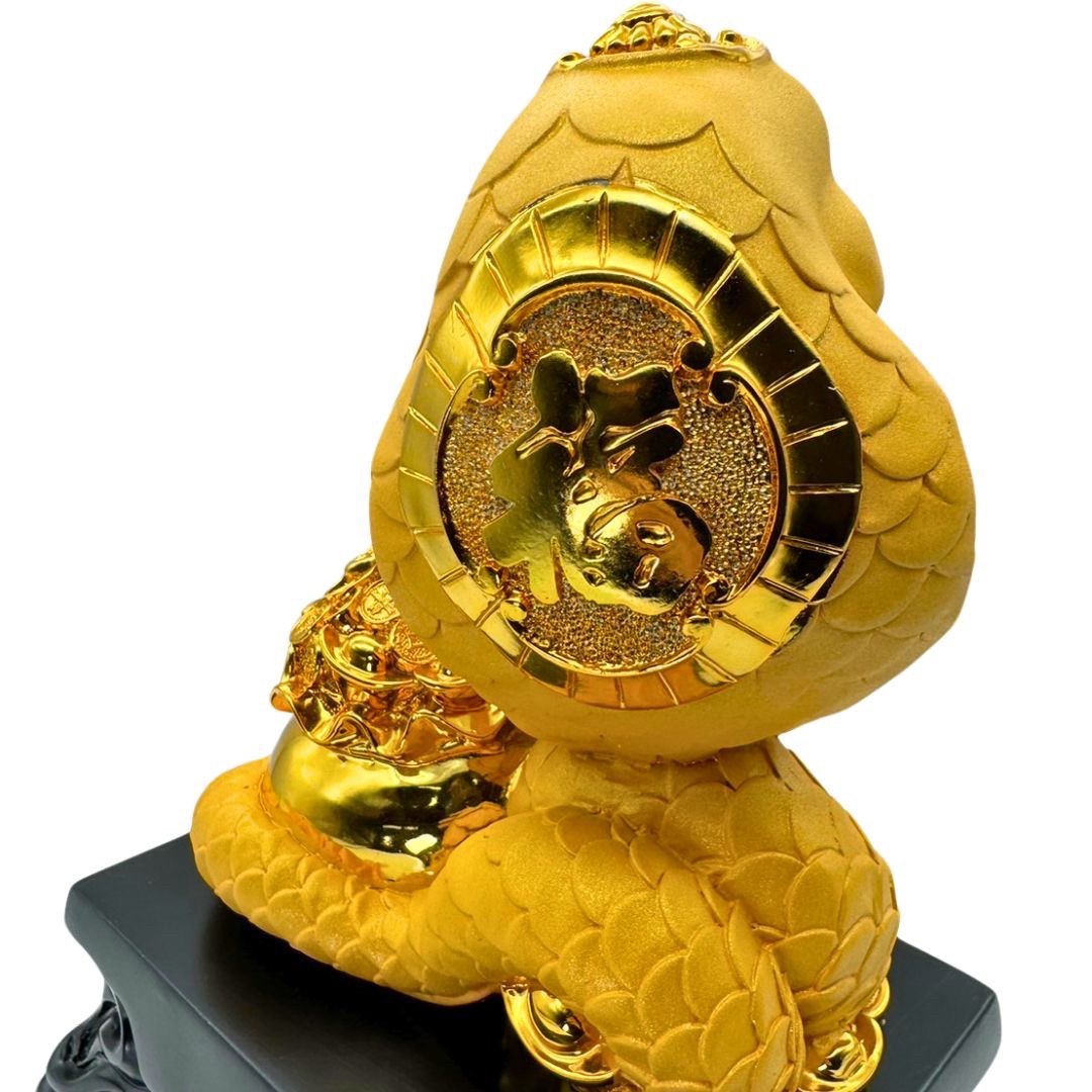 楽天市場】【人気商品】 風水 干支 巳 ゴールド 置物 蛇 ヘビ 十二支