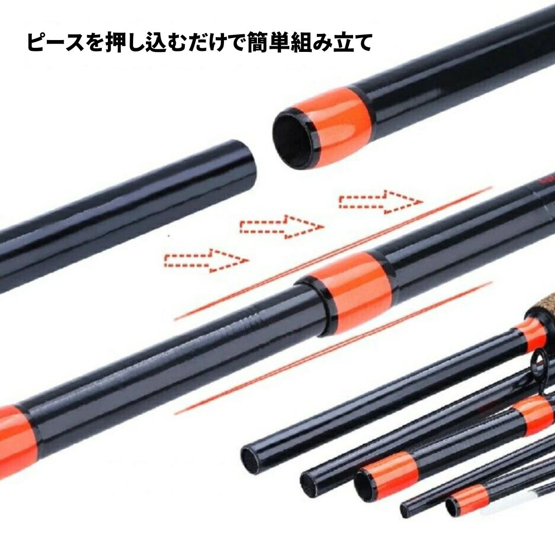 楽天市場】【楽天1位10冠達成】 6ピース コルクロッド トラベルロッド