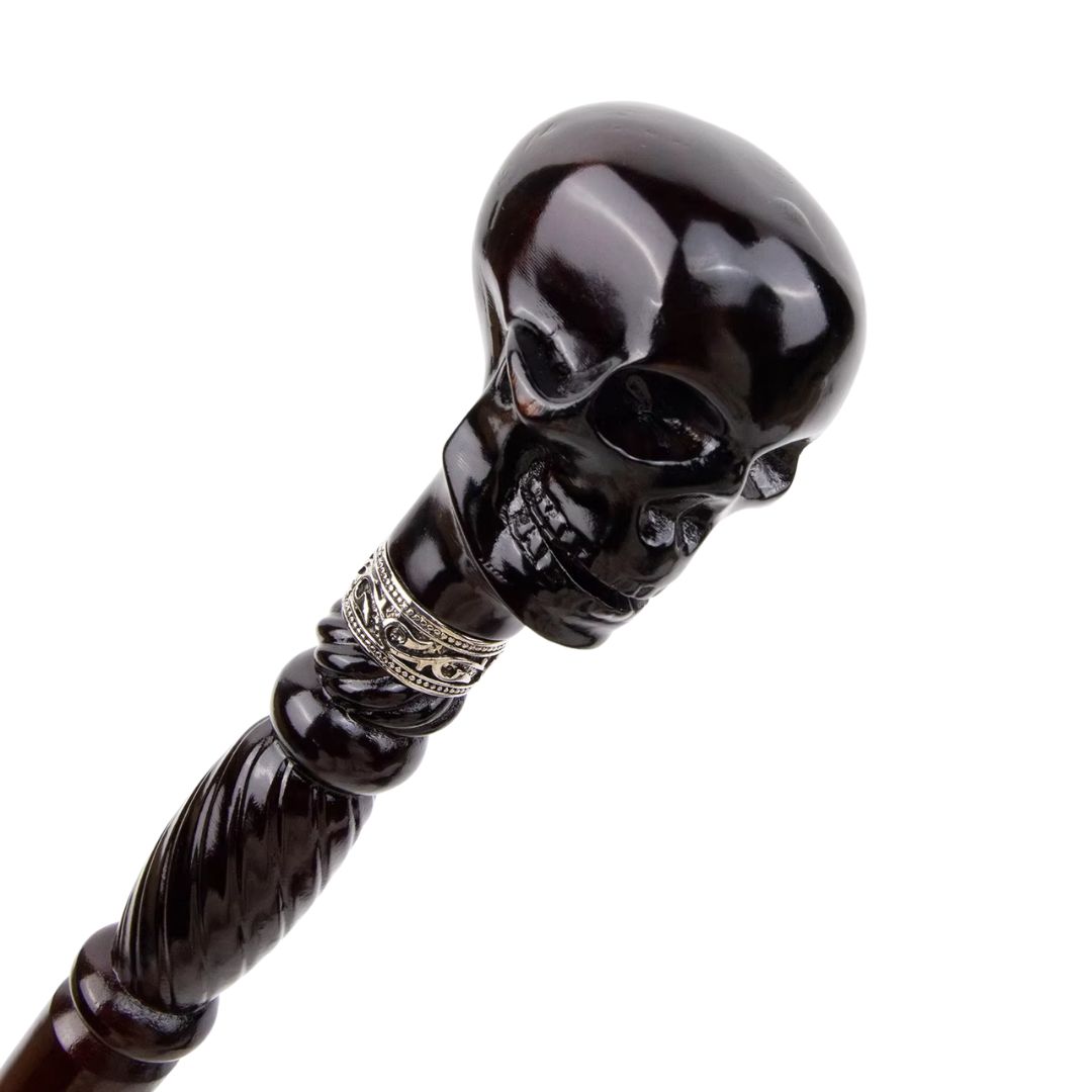 楽天市場】杖 ブラックスカルヘッド Victorian Skull ヴィクトリアン