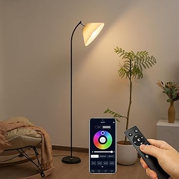 楽天市場】【中古】【未使用】JOYIDEAVA LEDフロアランプ、リモコンと