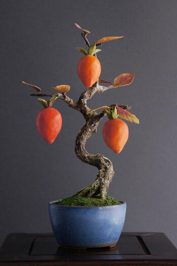 楽天市場】盆栽 老爺柿 #15（造花） : あーかんび（AKANBI）