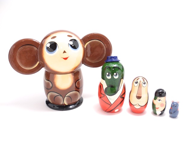 楽天市場】ロシア アニメキャラクター mini マトリョーシカ 5個組