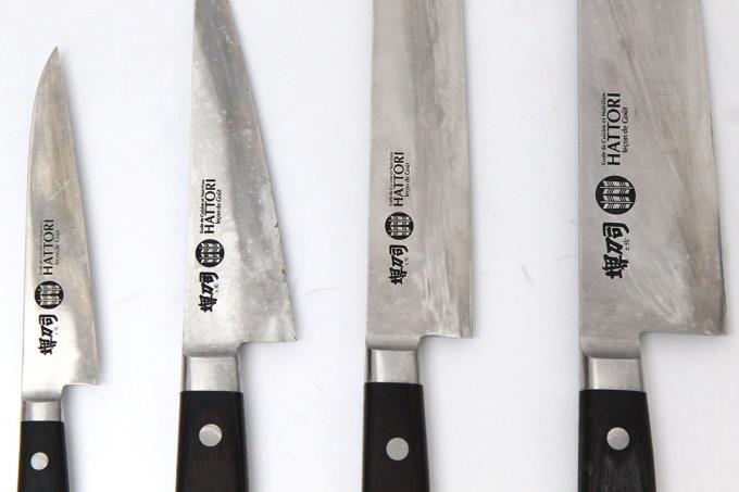 楽天市場】【中古】【並品】堺刀司 服部栄養専門学校 包丁7点セット