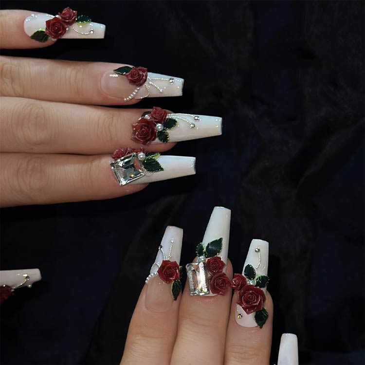 楽天市場】バラ ネイルパーツ アクセサリーパーツ 立体 パーツ ネイル